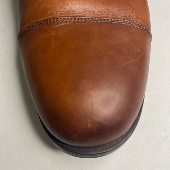 Florsheim Brown Oxford Mens Dress Shoes Leather Comfort Tie 14EEE Wide Office - Picture 9 of 16